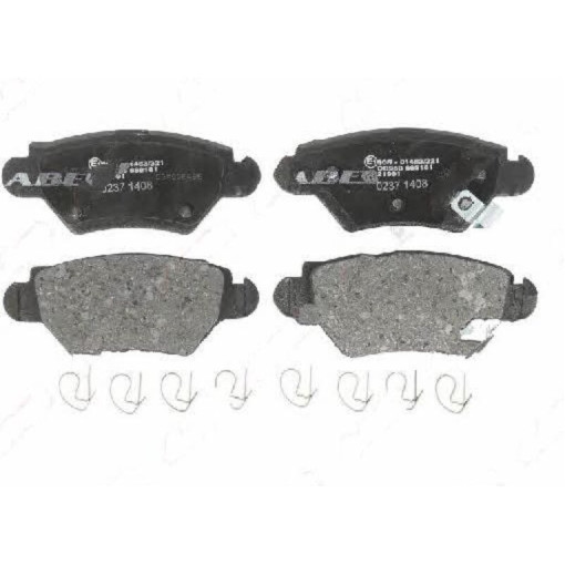 Гальмівні колодки CITROEN NEMO; FIAT FIORINO, GRANDE PUNTO, PUNTO, PUNTO EVO, QUBO; OPEL ADAM, CORSA D; PEUGEOT BIPPER, BIPPER TEPEE 0.9-1.4L