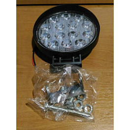 Фара LED кругла 27W, 9 ламп, 110x128мм, вузький промінь.