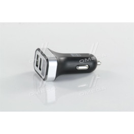 Автомобільний зарядний пристрій 2USB (12 / 24V - 5V 2,4A), LED D