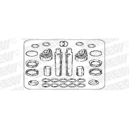 Ремкомплект шкворней на ось SCANIA l233,d40/50mm с подшипником 0550284