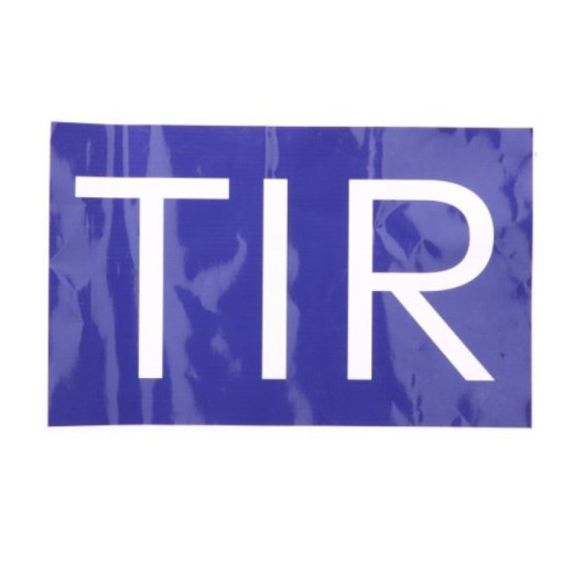 Знак TIR 250x285 мм не складний метал