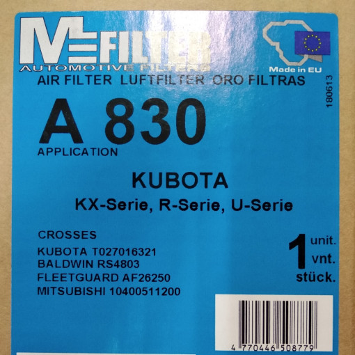 Фильтр воздушный KUBOTA R, U-Serie