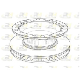 Диск тормозной BPW/KRONE 430x45 SH ECOPlus TSB 4309, TSB 4312