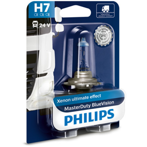 Лампа автомобильная Philips BlueVision H7 PX26d 24 В