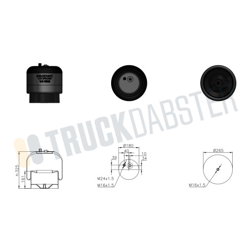 Пневморессора Mercedes 4183NP24 MB9423202321