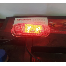 Габаритный фонарь красный LED 12V-24V
