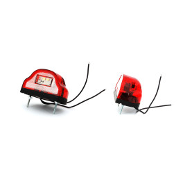 Подсветка номера красная прозрачная LED 12V-24V