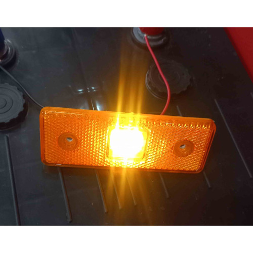 Габаритный фонарь боковой оранж c кронштейном LED (герлянда)