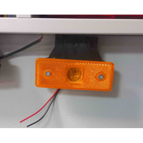 Габаритный фонарь боковой оранж c кронштейном LED (герлянда)