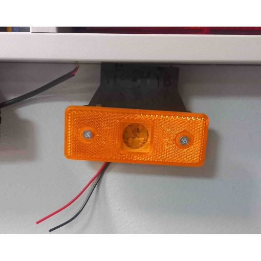 Габаритный фонарь боковой оранж c кронштейном LED (герлянда)