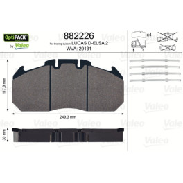 Колодки гальмівні MAN Comandor Tga /RVI ROR ELSA 2 29083, 29210, 29030 28,00