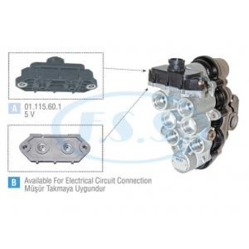 Клапан чотирьохконтурний контурный RVI MAGNUM KNORR AE4525/II37922