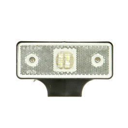 Габаритный фонарь белый с кронштейном LED/24В