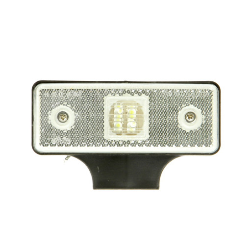 Габаритный фонарь белый с кронштейном LED/24В