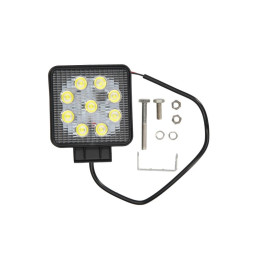 Фара/прожектор рабочей зоны (LED/10/30В/27Вт/1800лм/кількість LED діодів 9/128ммx110ммx55мм/розсіяне