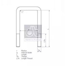 Стрем’янка ресори з гайками VOLVO FH12 3987325