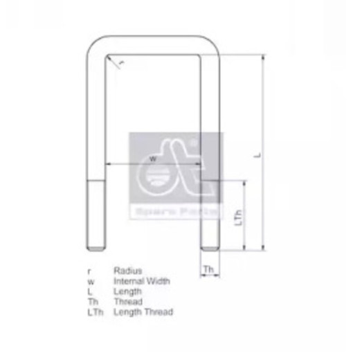 Стрем’янка ресори з гайками VOLVO FH12 3987325