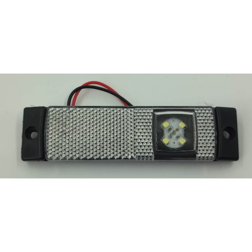 Габаритный фонарь белый узкий LED