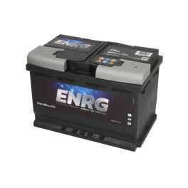 Аккумулятор ENRG 12В 74Ач/680A (EN) CLASSIC (P+ стандартные клеммы) 278x175x190 B13 - флянец 10.5 мм (пуск)
