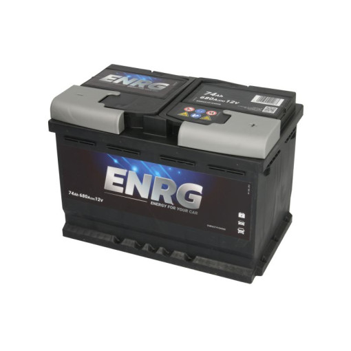 Аккумулятор ENRG 12В 74Ач/680A (EN) CLASSIC (P+ стандартные клеммы) 278x175x190 B13 - флянец 10.5 мм (пуск)