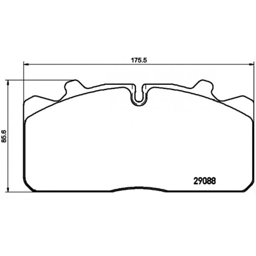 Колодки тормозные 29088 MAN M2000 Renault