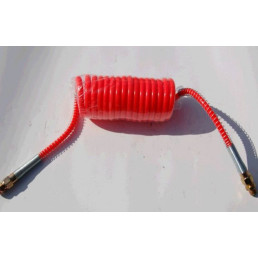 Шланг витой пневматический М16x1,5 червоний