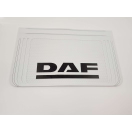 Брызговик колесный с надписью DAF 400x650mm білий випуклий 3D 1шт