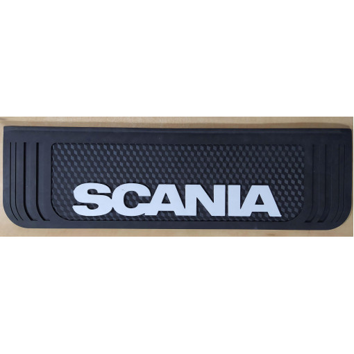 Брызговик с надписью  SCANIA 190x650mm Чорний випуклий 3D 1шт
