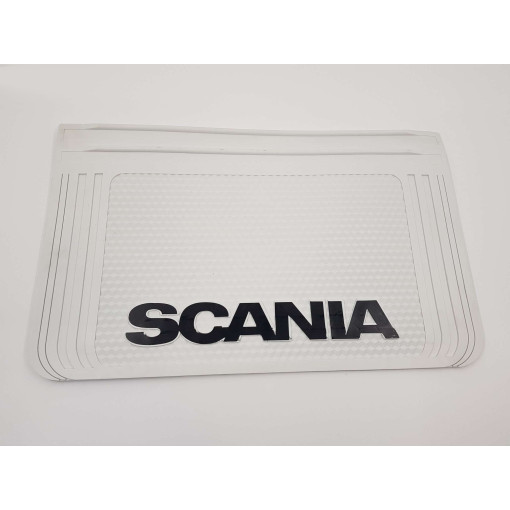 Брызговик с надписью  SCANIA 400x650mm Білий випуклий 3D 1шт