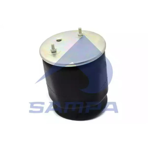 Пневмоподушка со стаканом в сборе (пластик) SAF тип 2626V (2 шп.M12 смещены,1 отв.штуц.M22х1.5,стака