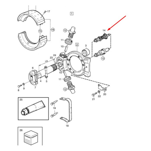Ремкомплект саморегулятора VOLVO