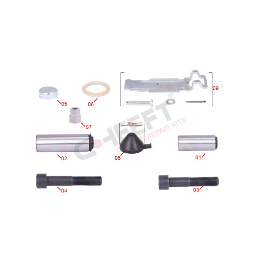 Ремкомплект направляючих супорта KNORR SL7/SM7K012912 (M2910159)