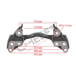 Скоба суппорта Mercedes /Bpw/Saf KNORR колеса 19,5