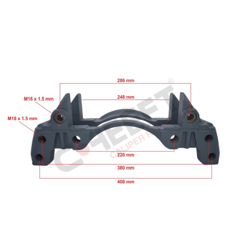 Скоба кріплення супорту KNORR D22,5мм.