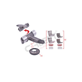 Ремкомплект суппорта MERITOR рычаг с подшипником левый/правый SJ4108