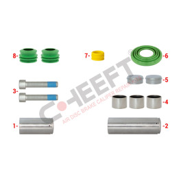 Ремкомплект пальцев суппорта MAN TGS WABCO MAXX 22T TYPE CARGOBULL 12 999 738, 12 999 738VT, 640 222 920 2, 640 222