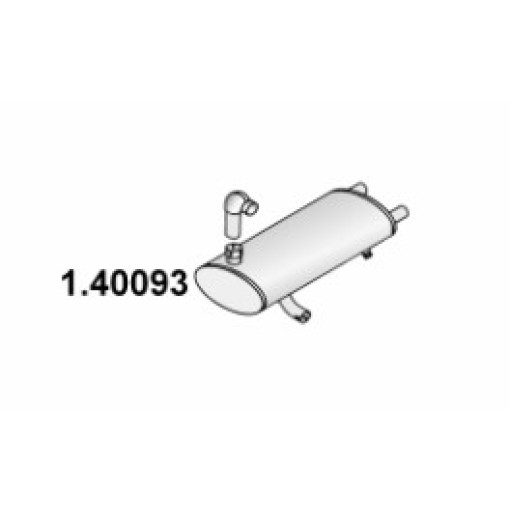 Глушитель автобусный Mercedes O303/ Neoplan N122 50411 020115100 3004900001