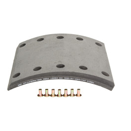 Накладки тормозные барабанные BPW/SAF 19094 1РЕМ 420Х200 С ЗАКЛЕПКАМИ (8 штук на ось)