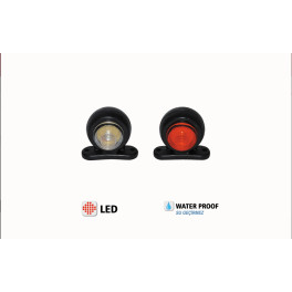 Фонарь боковой габаритный короткий "МИНИ" LED 12/24