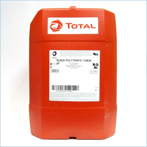 Масло моторное TOTAL RUBIA POLYTRAFIC 10W40  E-3 E-4  канистра 20 литров