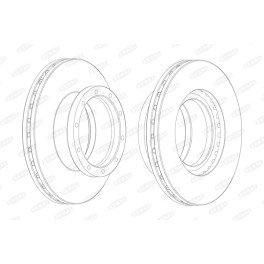 Диск тормозной MB Actros D=430x132x45mm