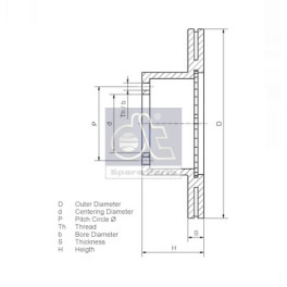 Диск тормозной MB SPRINTER, 276x22x77