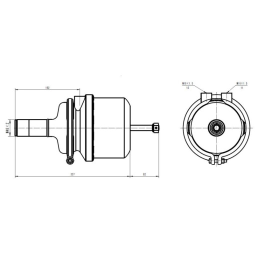 Гальмівний енергоакумулятор