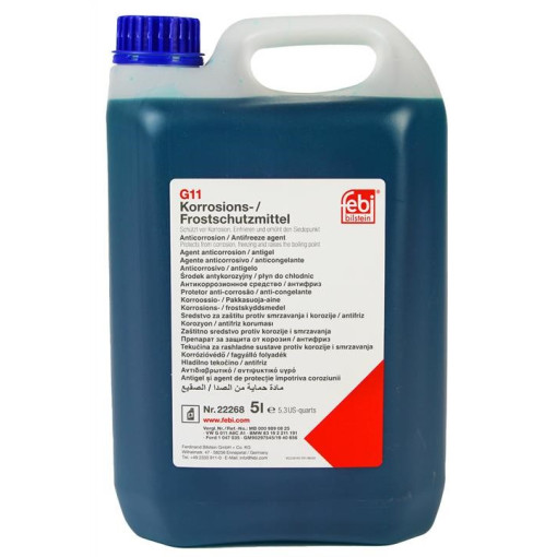 Антифриз G11 концентрат синий (5л.) стандарт: MB 325.0; MB 325.2, MAN 324 NF, VW TL 774-C