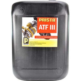 Масло трансмиссионное Prista OIL ATF III 20L Dexron III; MAN 339 TYP V1; MAN 339 TY