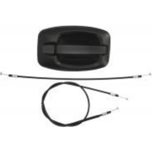 Ручка дверей задн Лів/Прав (зовнішн, розсувні двері, з тросом/тросами, чорн,) IVECO DAILY; CITROEN J