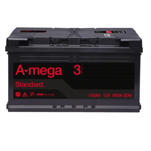 Аккумулятор A-mega Standard 6СТ-100Ah Аз 850А 0