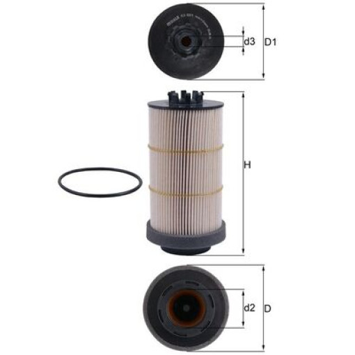 Паливний фільтр вставка MB AXOR/ACTROS 5410900051, PU999X, PU9991X, KX 80/1D