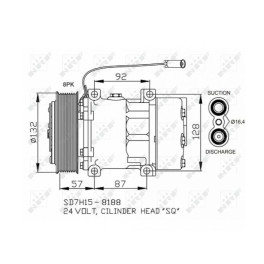 Компрессор кондиционера Renault Magnum DXI 12/13