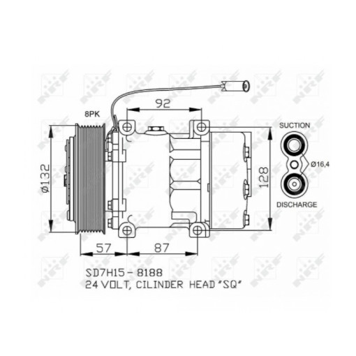Компрессор кондиционера Renault Magnum DXI 12/13